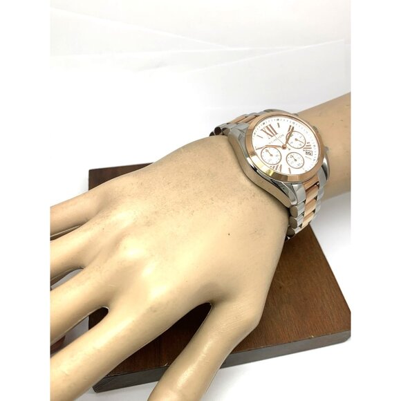 Michael Kors Women\'s Watch MK7258 Quartz Chronograph Rose Gold Silver 36mm main image 5
